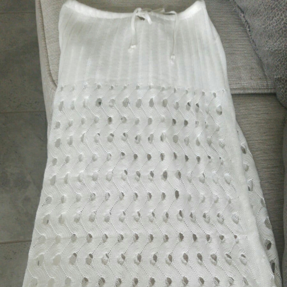 Beach cover up Hollow Crochet Lace Dress Women Bea - Picture 4 of 4